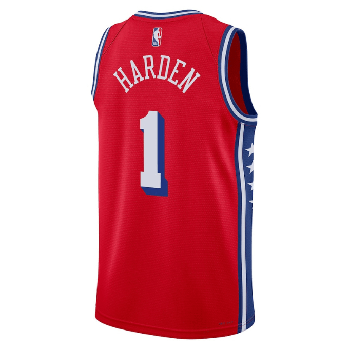 An application scenario or product detail of james harden stitched jersey - Image 14