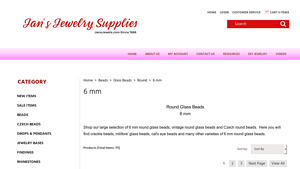 Jan's Jewels - Round Glass Beads