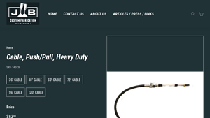 JB Custom Fabrication - Heavy Duty Push/Pull Cable