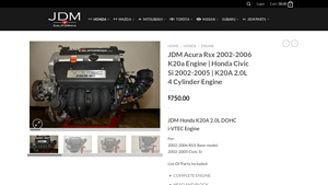 JDM - Acura RSX K20A Engine