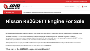 JDM Engine Depot - RB26DETT Engine