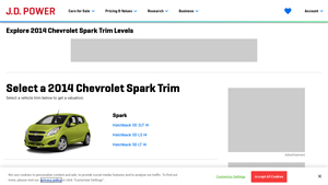 Chevrolet - Spark Trim Levels