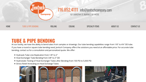 Jentsch Company - Tube Bending Services