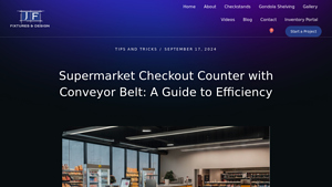 JFFixtures - Supermarket Checkout Conveyor Belt