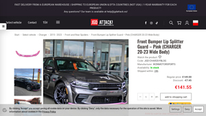 Ikon Motorsports - Front Bumper Lip Splitter Guard