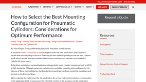 JH Foster - Pneumatic Cylinders & Mounting Solutions