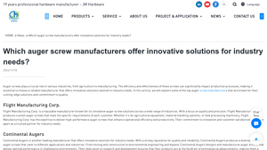 JM Fastener - Auger Screws