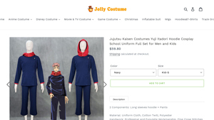 Jolly Costume - Jujutsu Kaisen Yuji Itadori Hoodie