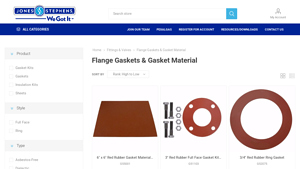 Jones Stephens - Flange Gaskets & Gasket Material