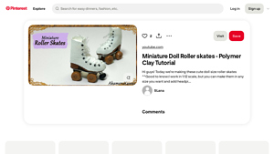 Pinterest - Miniature Doll Roller Skates Tutorial