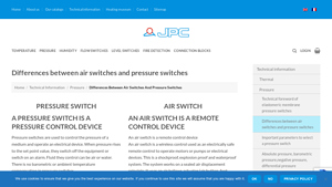 JPC France - Pressure Switches