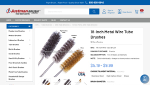 Justman - 18-Inch Metal Wire Tube Brushes