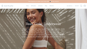 Just Peachy Basics - Teen Girls' Underwear Collection