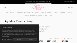Just Promise Rings - Gay Men's Promise Rings