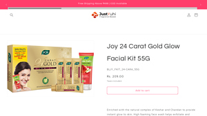 Just Yuhi - Joy 24 Carat Gold Glow Facial Kit