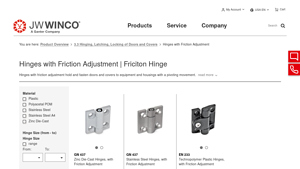 JW Winco - Friction Adjustable Hinges