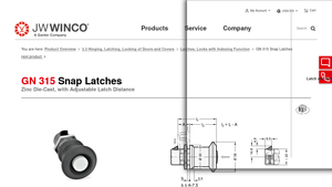 JW Winco - GN 315 Snap Latches