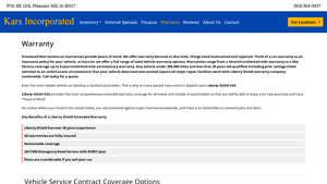 Kars Incorporated - Used Vehicle Warranties