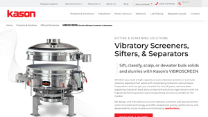 Kason - VIBROSCREEN Circular Vibratory Screeners