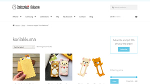 Kawaii Case - Cookie Sandwich Rilakkuma iPhone Case