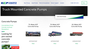 KCP Pumps - Concrete Boom Pumps