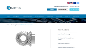 Kelston Actuation - Bevel Gear Sets