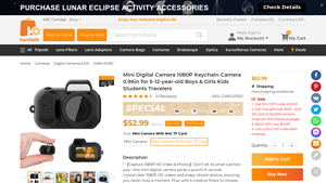 Kent Faith - Mini 1080P Keychain Camera