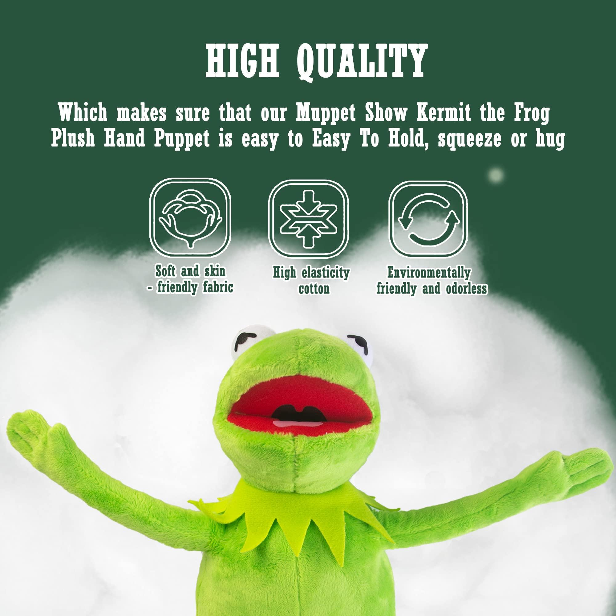 An application scenario or product detail of kermit the frog plush - Image 15