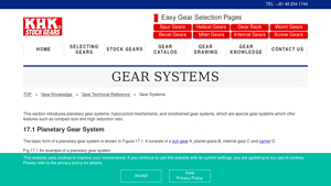 KHK Gears - Gear Systems & Solutions