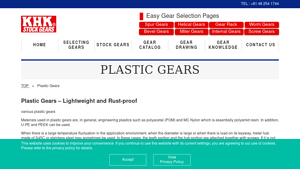 KHK Gears - Plastic Gears