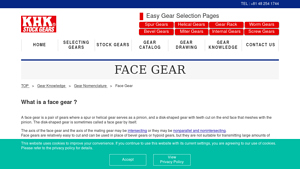 KHK Gears - Face Gear Solutions