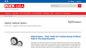 KHK USA - Premium Metric Helical Gears