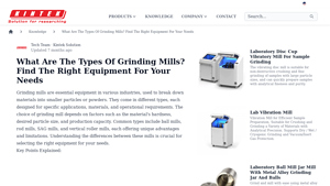 Kindle Tech - Grinding Mills Overview