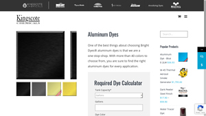 Kingscote Chemicals - Aluminum Dyes