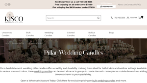 Kisco Candles - Versatile Pillar Wedding Candles