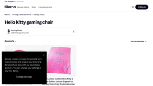 Klarna - Hello Kitty Gaming Chair