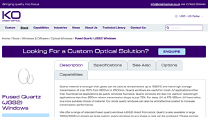 Knight Optical - Quartz Windows (JGS2)