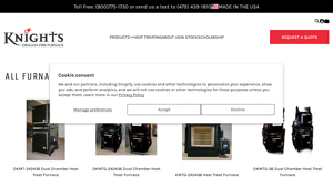 Knights Furnace - Dual Chamber Heat Treat Furnaces