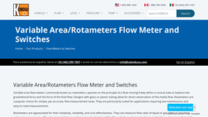 Kobold - Variable Area Flow Meters