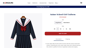 Korokai - Anime School Girl Uniform