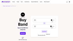 Screenshot of Buy Band - The guide to buying BAND today. - Kraken