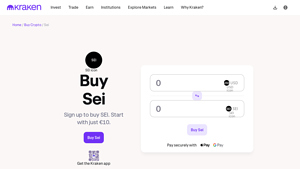 Screenshot of Buy Sei - The guide to buying SEI today. - Kraken