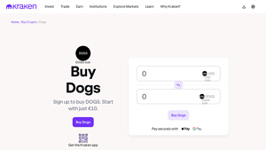 Screenshot of Buy Dogs - The guide to buying DOGS today. - Kraken