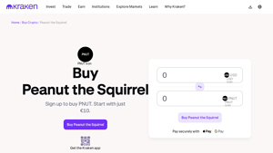 Screenshot of Buy Peanut the Squirrel - The guide to buying PNUT today. - Kraken