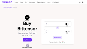 Screenshot of Buy Bittensor - The guide to buying TAO today.