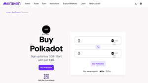 Screenshot of Buy Polkadot - The guide to buying DOT today. - Kraken