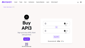 Screenshot of The guide to buying API3 today. - Kraken