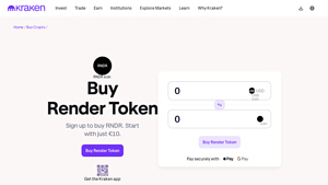 Screenshot of Buy Render Token - The guide to buying RNDR today. - Kraken