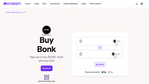 Screenshot of Buy Bonk - The guide to buying BONK today. - Kraken
