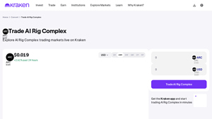 Screenshot of Trade AI Rig Complex | Real-Time ARC Markets & Advanced ...